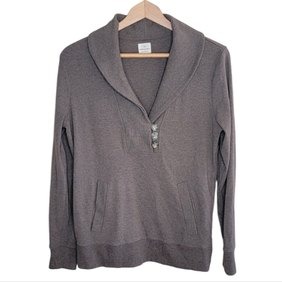 Banana Republic Factory | Shawl Collar Sweatshirt Size Medium - Picture 1 of 7